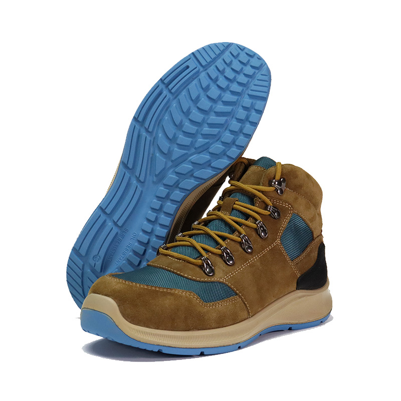 Purgamentum Outsole Suede Nylon Cloth Working Shoes